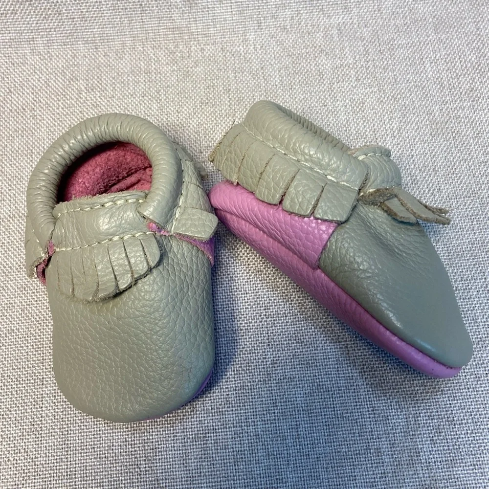 Freshly Picked Newborn Moccasin Baby Shoe. Size 1